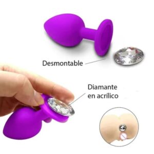 plug silicona talla S diamante