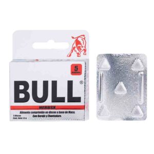 x bull potencializador 5 pastillas