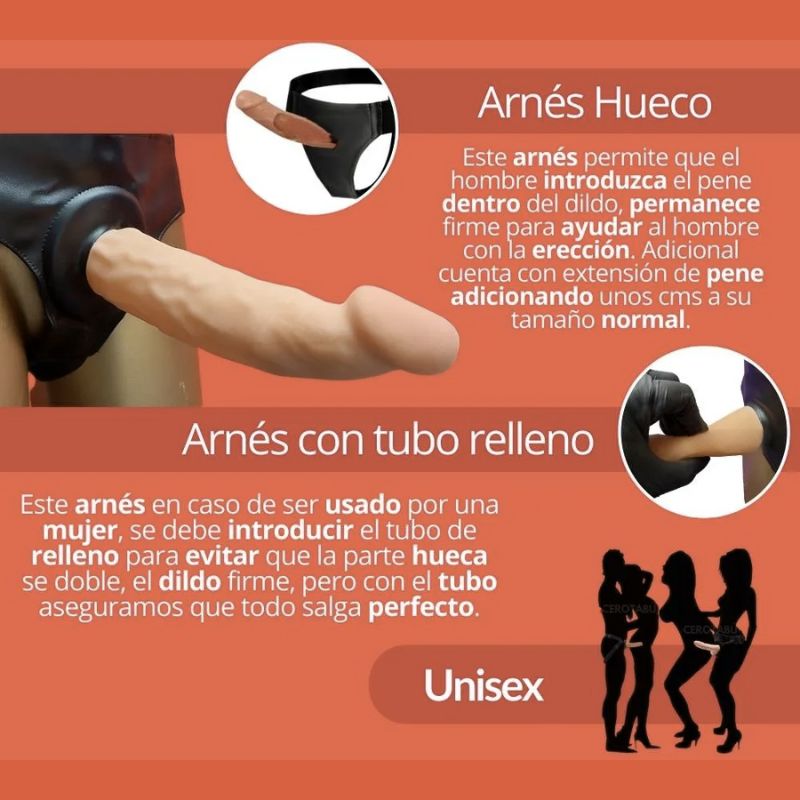 ARNES DE DILDO CON HUECO