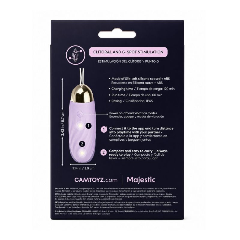 Elenor Huevo Vibrador con App Camtoyz