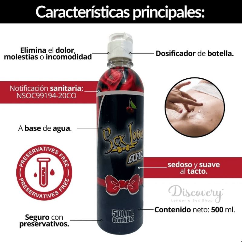 Lubricante intimo Sex Love Anal 30ml - Image 4