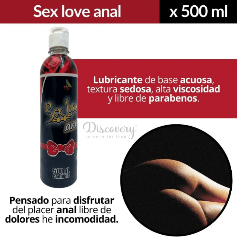 Lubricante intimo Sex Love Anal 30ml - Sexshop juguetes sexuales