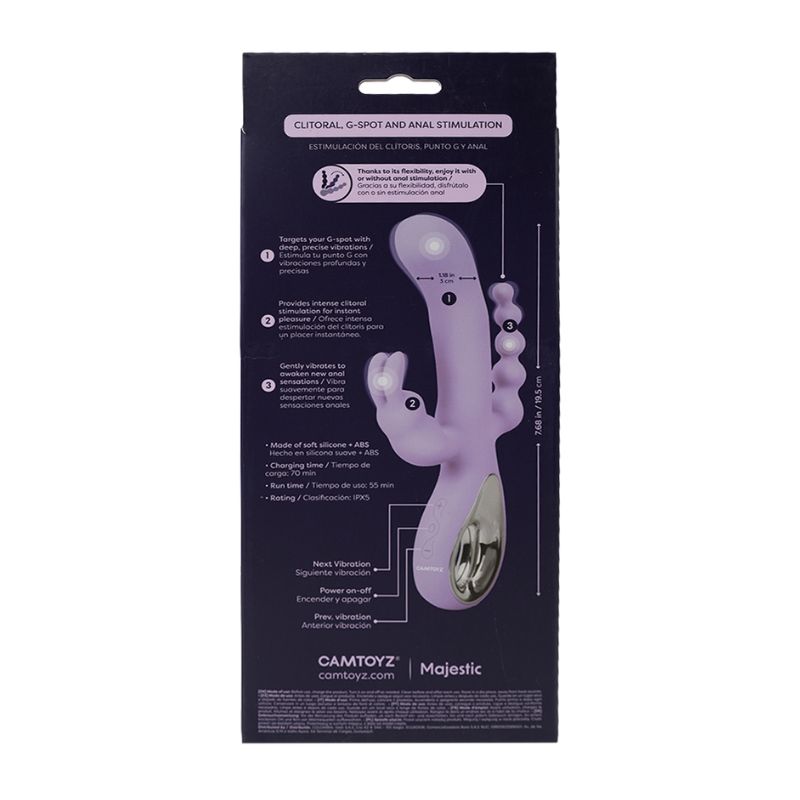 Vibrador Trento Camtoyz triple estimulacion