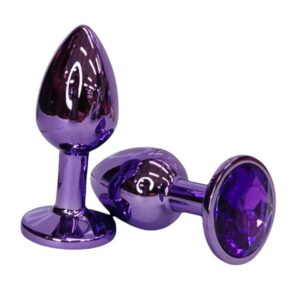 Plug Metalico purpura morado talla S