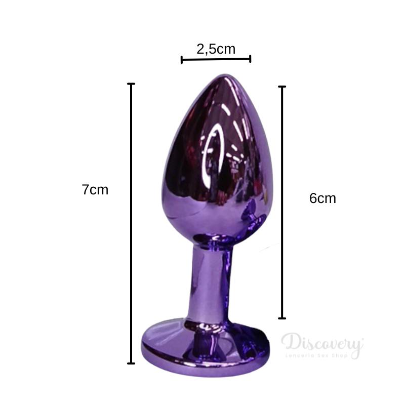 Plug Metalico purpura morado talla S