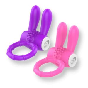 Anillo Vibrador Conejo de Silicona