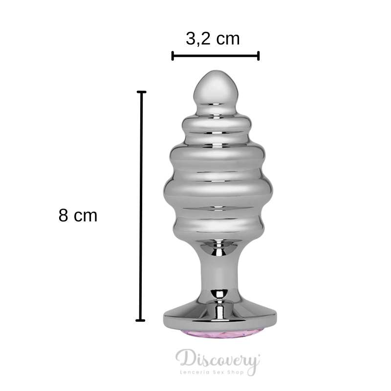 Plug Anal Mediano Metálico Pink Unicorn