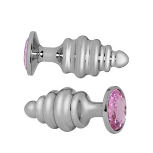 Plug Anal Mediano Metálico Pink Unicorn