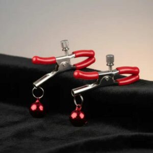 pinzas de pezon rojas