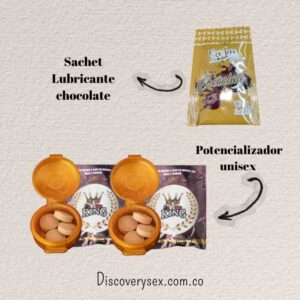 kit sachet lubricante + potencializador unisex vi king