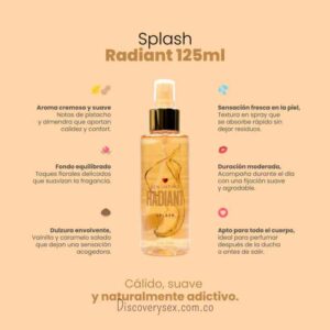 perfume radiant splash 125ml sen intimo