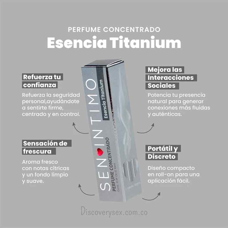 Perfume Concentrado Hombre Titanium Roll on 10ml