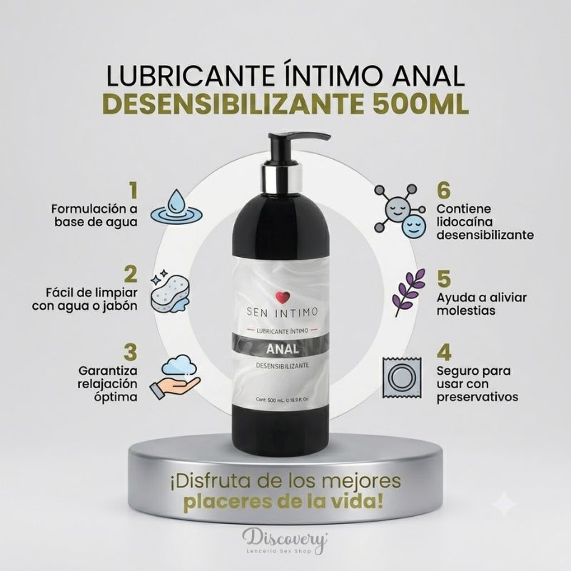 Desensibilizante anal Sen Intimo 500ml | Uso Exclusivo Zona Anal