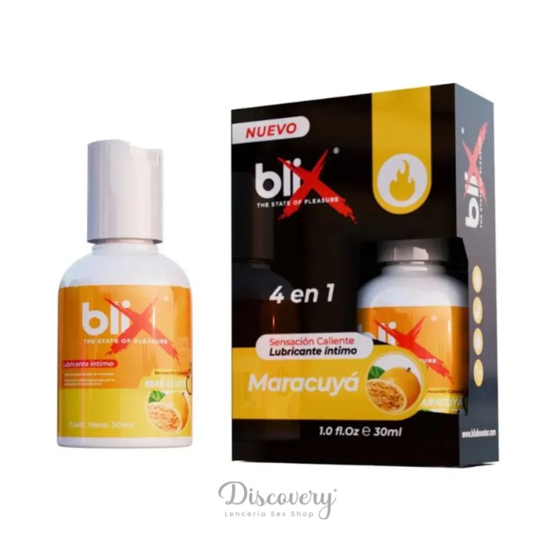 Lubricante Caliente a Base de Agua Blix Maracuya 30ml