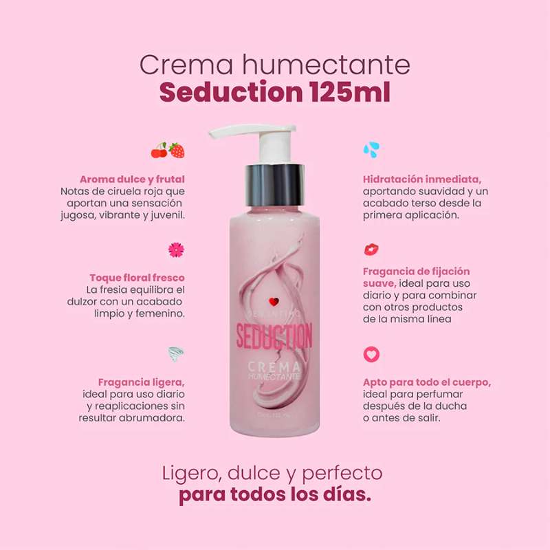 crema humectante seduction con feromonas