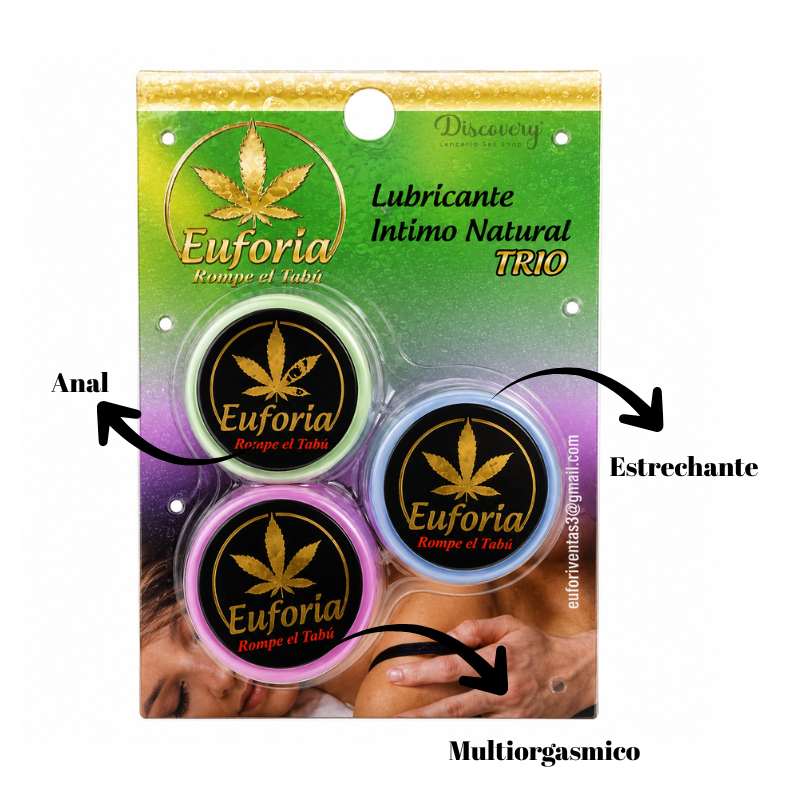 Kit Para Parejas Euforia (Estrechante, Anal, Multiorgasmico) 5g