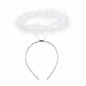 balaca o diadema angel blanco
